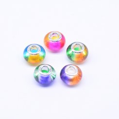 ロンデルアクリルビーズ 丸型 MIX 9×14mm【20ヶ】