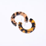 アクリルピアス リング べっこう風 10×44mm【20ヶ】