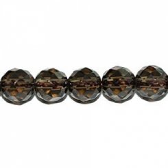 スモーキークォーツ ラウンドカット 8mm （35cm)