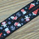 3クリスマスモチーフのチロルテープ 幅16mm ブラック(10ヤード)
