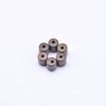 ウッドビーズ ウッドビーズ 円柱形 ダークブラウン 6×6mm【500g（約3571ヶ）】