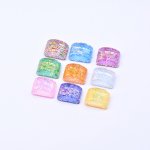 アクリルパーツ 半円 グリッター封入15×21mm【20ヶ(約74g】