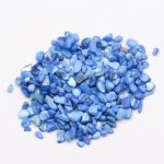 染色シェル貝 さざれ石(穴なし) ブルー 5-7mm(50g)