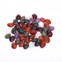 アクリルビーズ ジュジュベ カラーミックス 19×24mm【500g/约170ヶ】
