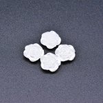 アクリルパーツ デコパーツ 花型 パール風 4×12mm 【100ヶ】