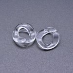 アクリルチェーンパーツ ツイスト クリア 22×22mm【50ヶ】