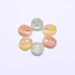 アクリルビーズ コイン カラフル 横穴 ビーズパーツ16×17mm 全3色 【100ヶ】