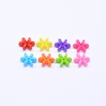 アクリルビーズ 花形 カラーミックス 5×12mm 【500g（約1851ヶ）】