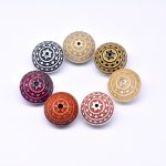 アクリルビーズ アンティーク調 ボタン 23×29mm【500g】