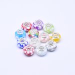 ロンデルアクリルビーズ 丸型 MIX カラーミックス 8×14mm【20ヶ】