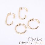 デザインピアスキャッチ ジルコニア付き 18×34mm【2ヶ】