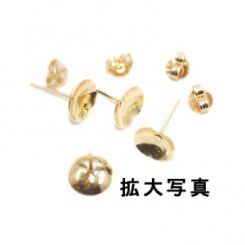 ピアス金具半丸玉2 6mm(10ヶ)