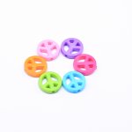 アクリルビーズ 丸型 カラーミックス 6×16mm 【500g】