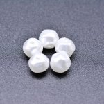ABS製 パールビーズ 丸型 パールホワイト 5×7mm 【100ヶ】