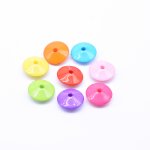 アクリルビーズ 丸型 カラーミックス 6×14mm 【500g】