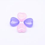 アクリルビーズ ハート ラメ入り 3×18mm【100ヶ】