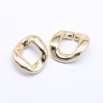 アクリルチェーンパーツ ツイスト ゴールド 26×27mm【50ヶ】
