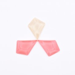 樹脂貼付けパーツ 菱形 28x21mm 【50ヶ(約87g)】