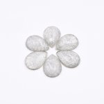 樹脂貼付けパーツ 雫型 14x10mm クリア【50ヶ(約15g)】