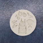 シリコンモールド ライトグレー 85mm【2ヶ】