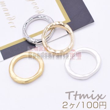 ファッションリング 指輪 甲丸リング 丸型 幅約3.5mm【2ヶ】