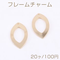 フレームチャーム ホースアイ 1穴 16×30mm ゴールド【20ヶ】