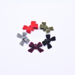 アクリルチャーム フロッキー リボン 11×16mm【50ヶ】