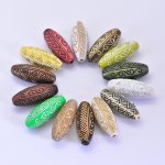 アクリルビーズ アンティーク調 オーバル 16×42mm【500g】