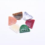 アクリルパーツ 半オーバル 穴なし デコパーツ 20×25mm 【100ヶ】