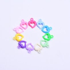 アクリルカラービーズ パール＆サークルビーズ カラーミックス 15×20mm【約1200ヶ/パック】