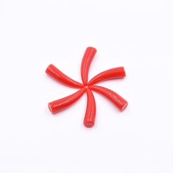 樹脂貼付けパーツ 角形 72x20mm レッド【50ヶ(約697g)】