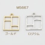 1円おまけ商品レジン枠 チャーム 正方形 1カン 20×24mm【6ヶ】 ※1000円以上 いずれか3点まで 単独注文不可