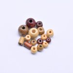 ウッドビーズ カラーミックス 【約500g（約390-2900ヶ）】