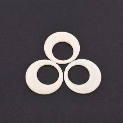 樹脂チャーム 円形 1カン 47x47mm オフホワイト【50ヶ(約257g)】