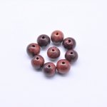ウッドビーズ 丸型 ダークブラウン 8mm【500g（約1923ヶ）】