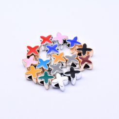 アクリルビーズ エポ付き クローバー 9×15mm【50ヶ】