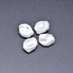 ABS製 パールビーズ 不規則 パールホワイト 12×14mm 【100ヶ】