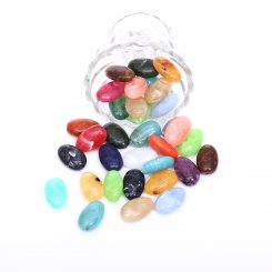 アクリルビーズ 正方形 カラーミックス 19×30mm【500g/约115ヶ】