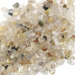 天然石さざれチップ 穴なしさざれチップ ゴールドルチル 5-7mm(50g)
