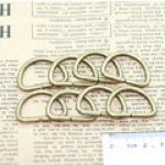 Dカン 真鍮古美 32x22x3mm