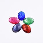アクリルラインストーン 楕円形 13x18mm【50ヶ(約26.5g)】