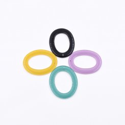 樹脂チャーム 楕円形 1カン 56x42mm 【50ヶ(約206g)】