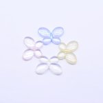 デコパーツ 蝶 アクリル 22×30mm 全4色 【100ヶ】