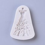 シリコンモールド ドレス ホワイトスモーク 80x55x13mm【2ヶ】