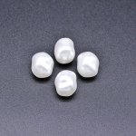 ABS製 パールビーズ 不規則 パールホワイト 11×13mm 【100ヶ】