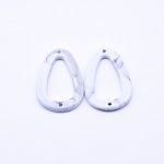 アクリルパーツ アクリルチェーンパーツ 雫 2穴 クリーム32×46mm【100ヶ】
