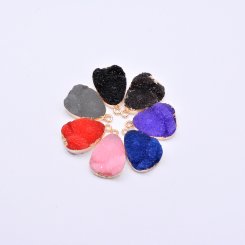 【20ヶ】樹脂チャーム シェルパウダー封入 しずく型 1カン 17×26mm