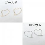フープピアス ハート 0.7×23×17mm