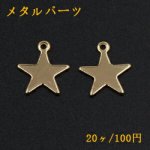 メタルパーツ プレート 星 1カン 13×15mm ゴールド【20ヶ】
