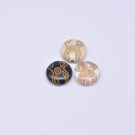 アクリルビーズ アンティーク調 コイン型 20mm 【500g】